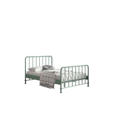 Vipack bed Bronxx - olijfgroen - 140x200 cm