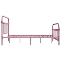 Bedframe metaal roze 120x200 cm - thumbnail