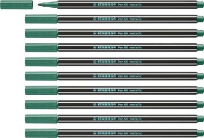 STABILO Pen 68 metallic, premium viltstift, metallic groen, per stuk