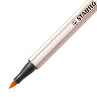 Brushstift stabilo pen 68/30 bleek vermiljoen | 10 stuks - thumbnail
