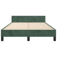 Bedframe zonder matras 120x190 cm fluweel donkergroen - thumbnail