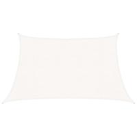 VidaXL Zonnezeil 160 g/m² 3/4x2 m hdpe wit - thumbnail
