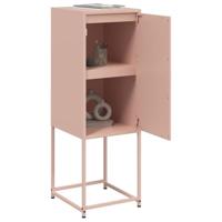 Hoge kast 36x39x107 cm staal roze - thumbnail
