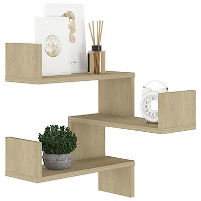 Hoekwandschap 40x40x50 cm bewerkt hout sonoma eikenkleurig