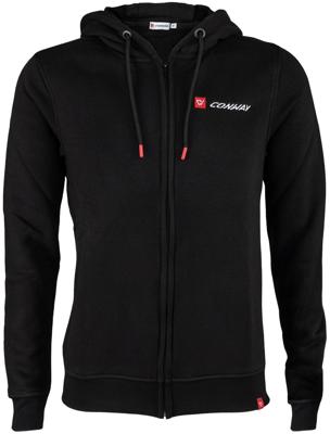 CONWAY sweater jas met capuchon "logoline" hooded sweatjacket logoline size m black