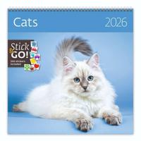 Kalender 2026 30x30cm katten - thumbnail