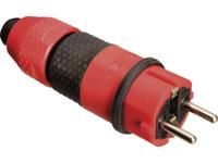 AS Schwabe 62233 Stekker met randaarde Kunststof 230 V Rood IP54 - thumbnail