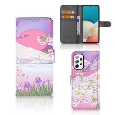 Samsung Galaxy A73 5G | Telefoonhoesje | Met pasjeshouder | Bird Flying Samsung Galaxy A73 5G | Telefoonhoesje | Met pasjeshouder | Bird Flying