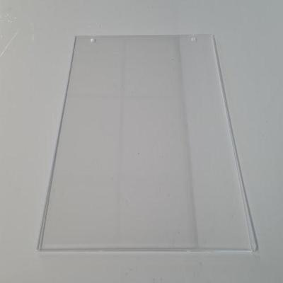 Acryl U-houder A4 met 2 gaatjes
