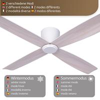 Beacon Scandinavische plafondventilatorAirfusion Fraser Ø 132cm - 210986 - thumbnail