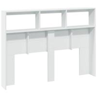 Hoofdbordkast met LED-verlichting 140x17x102 cm wit - thumbnail