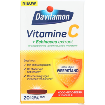 Davitamon Vitamine C + Echinacea - 20 tabletten Davitamon Vitamine C + Echinacea - 20 tabletten