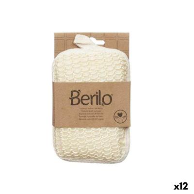 Lichaamsspons Berilo B7083-6 Wit Beige 11 x 16,5 x 3 cm (12 Stuks)