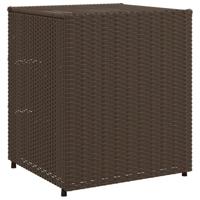 Tuinkast 55x59x69 cm poly rattan bruin - thumbnail