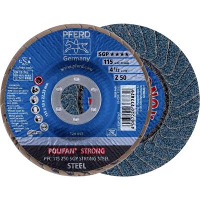 PFERD TOOLS 67788115 PFC 115 Z 50 SGP STRONG STEEL Lamellenschijf Diameter 115 mm Boordiameter 22.23 mm Korrelgrootte (num) 50 Staal 10 stuk(s)