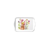 Tray melamine 13x21cm girl bunny - thumbnail