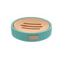 Zeepschaal DKD Home Decor 11 x 11 x 2,5 cm Cement Groen - thumbnail