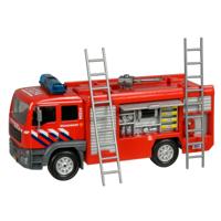 Kids Globe Die cast brandweer tank auto - thumbnail