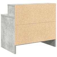 Nachtkastjes 2 st met lade 51x31x47 cm betongrijs - thumbnail