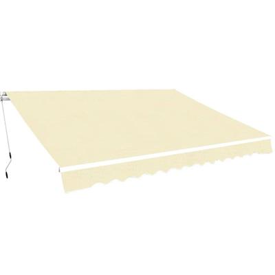 VidaXL Luifel handmatig uittrekbaar 400 cm crème VidaXL Luifel handmatig uittrekbaar 400 cm crème