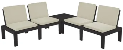 Tuinset molok 5-delig grijs