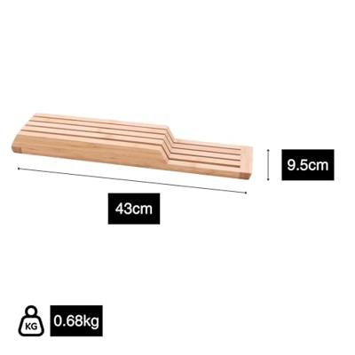 POINT-VIRGULE - Opbergen & Bewaren - Messenblok Lade Bamboe 43x9,5cm