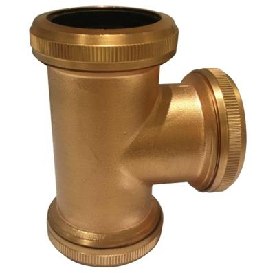 Koppel T Stuk Wiesbaden 32mm tbv Vloerbuis Geborsteld Koper Koppel T Stuk Wiesbaden 32mm tbv Vloerbuis Geborsteld Koper