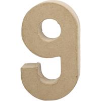 Creativ Company Cijfer, 9, h: 20,5 cm, b: 12 cm, dikte 2,7 cm, 1 stuk - thumbnail