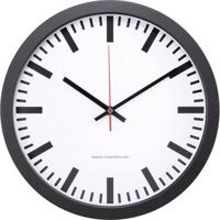 MXP301201 Wandklok Zendergestuurd 300 mm x 45 mm Zwart - thumbnail