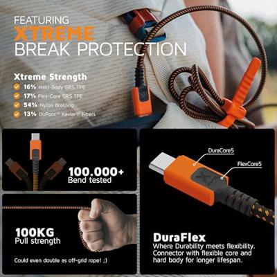 USB-kabel Xtorm CXX2003 Oranje - thumbnail