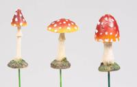 CosyDecor Paddenstoel op stok 7cm - thumbnail