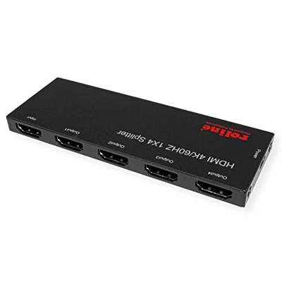 ROLINE HDMI videosplitter, ultradun, 4-voudig