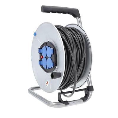 AS Schwabe 10412 Kabelhaspel 50.00 m Zwart Randaarde stekker