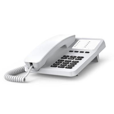 Gigaset DESK 400 - Draadgebonden telefoon met elastische kabel - ruimte voor 10 snelkiesnummers - nummerherhaling - DTMF of Pulskiezen, wit [Nederland versie]
