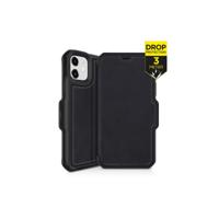 ITSKINS Level 2 HybridFolio Leather for Apple iPhone 12 Mini Pure Black - thumbnail