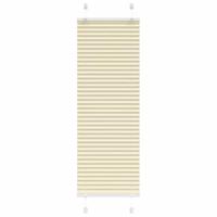 Pliss rolgordijn 50x100 cm stofbreedte 49,4 cm polyester crme - thumbnail