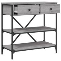 Wandtafel 75x34,5x75 cm bewerkt hout grijs sonoma eikenkleurig - thumbnail