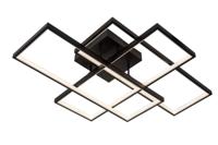 Lucide LOKERO - Plafonnière - LED Dimb. - CCT - 1x60W 2700K/4000K - Zwart - thumbnail