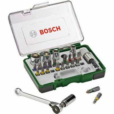 Bosch Accessoires 27-delige ratelset en schroevendraaier - 2607017160 Bosch Accessoires 27-delige ratelset en schroevendraaier - 2607017160