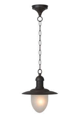 Lucide ARUBA - Hanglamp Binnen/Buiten - Ø 25 cm - 1xE27 - IP44 - Zwart