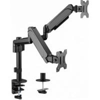 Equip 650133 17"-32" dual monitor desk mount bracket, clamp, 18 kg, 17" - 32", 100 x 100 mm, black - thumbnail