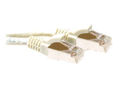 ACT FB7403 LSZH SFTP CAT6A Patchkabel Snagless | RJ45 connectoren | Ivoor | 3 meter