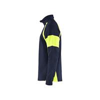 Blåkläder Sweatshirt met High-Vis zones 35501158 | Marine/High-Vis Geel | Maat 3XL - 7330509775219 - thumbnail