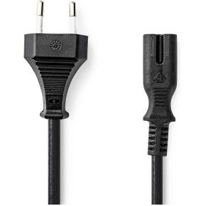 Nedis Voedingskabel platte stekker naar C7 1 m