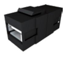 Bachmann 917.120 USB A/A 3.0 Keystone Module, Zwart