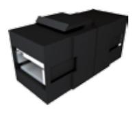 Bachmann 917.120 USB A/A 3.0 Keystone Module, Zwart - thumbnail