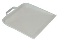 Betra stofblik - met beugel - wit metaal - 22.5 x 25.5 cm - thumbnail