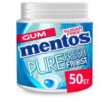 Mentos Gum Pure Fresh Frost Euca Menthol Suikervrij Pot 50 stuks bij Jumbo - thumbnail