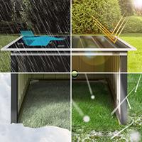 Robotmaaier Garage Antraciet Metaal 89x90x54cm - thumbnail