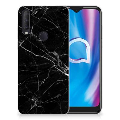 Alcatel 1S (2020) | TPU | Siliconen hoesje | Marmer Zwart - Origineel Cadeau Vader